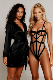 Black Night Set — Body Censure & Soelis Kimono 